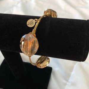 gold bourbon and boweties bangle